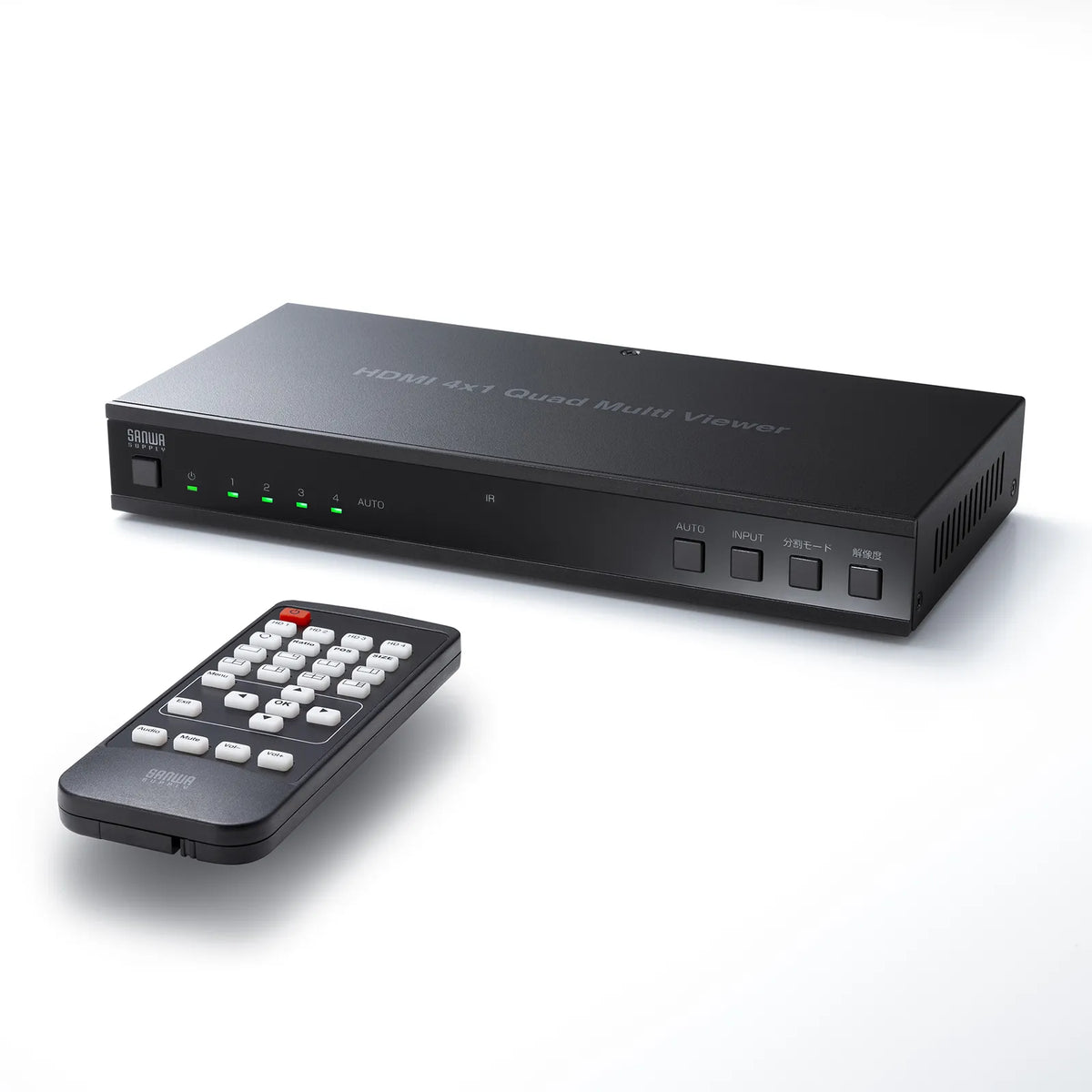 4入力1出力HDMI画面分割切替器(4K/60Hz対応) SW-PHD41MTV
