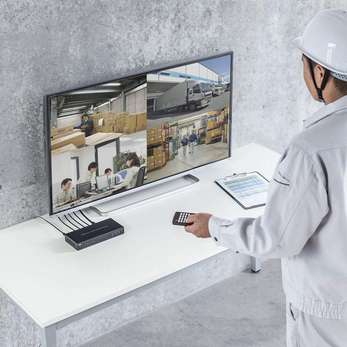 4入力1出力HDMI画面分割切替器(4K/60Hz対応) SW-PHD41MTV