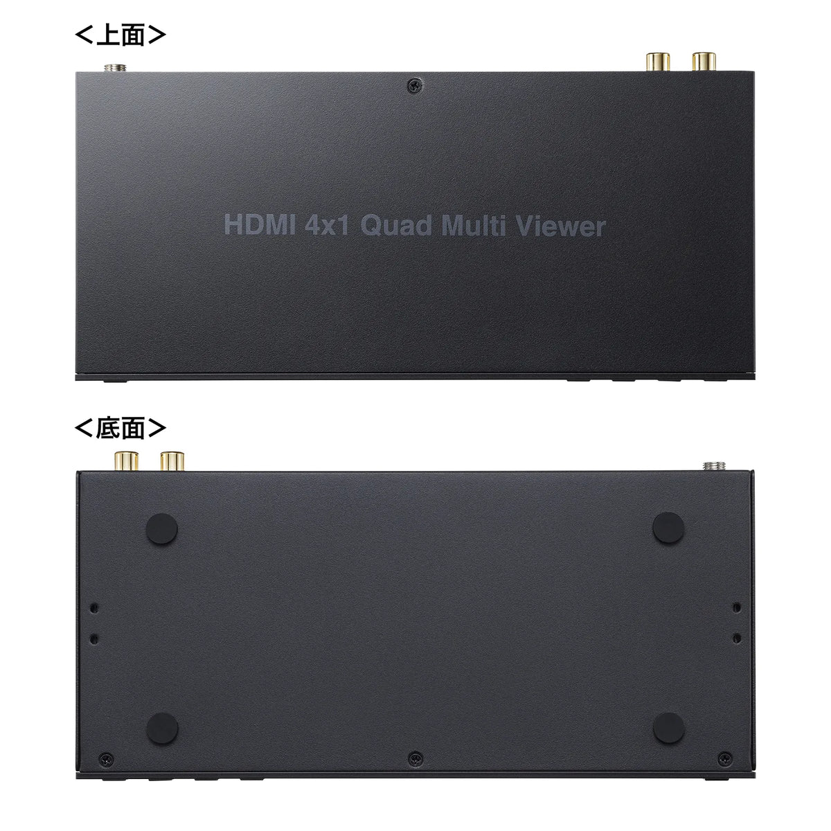 4入力1出力HDMI画面分割切替器(4K/60Hz対応) SW-PHD41MTV