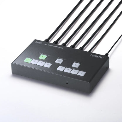 4-input, 1-output HDMI switcher (4K compatible/screen split/capture function) SW-UHD41UVC