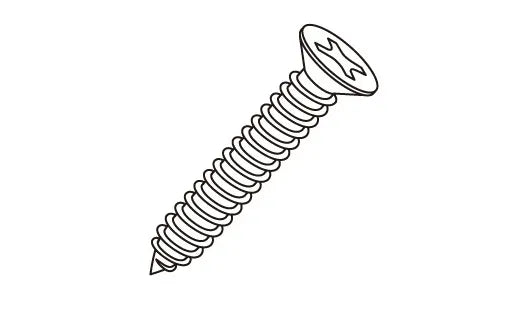 P-PACK A Countersunk Tapping Screw (Stainless Steel) TA-455SP