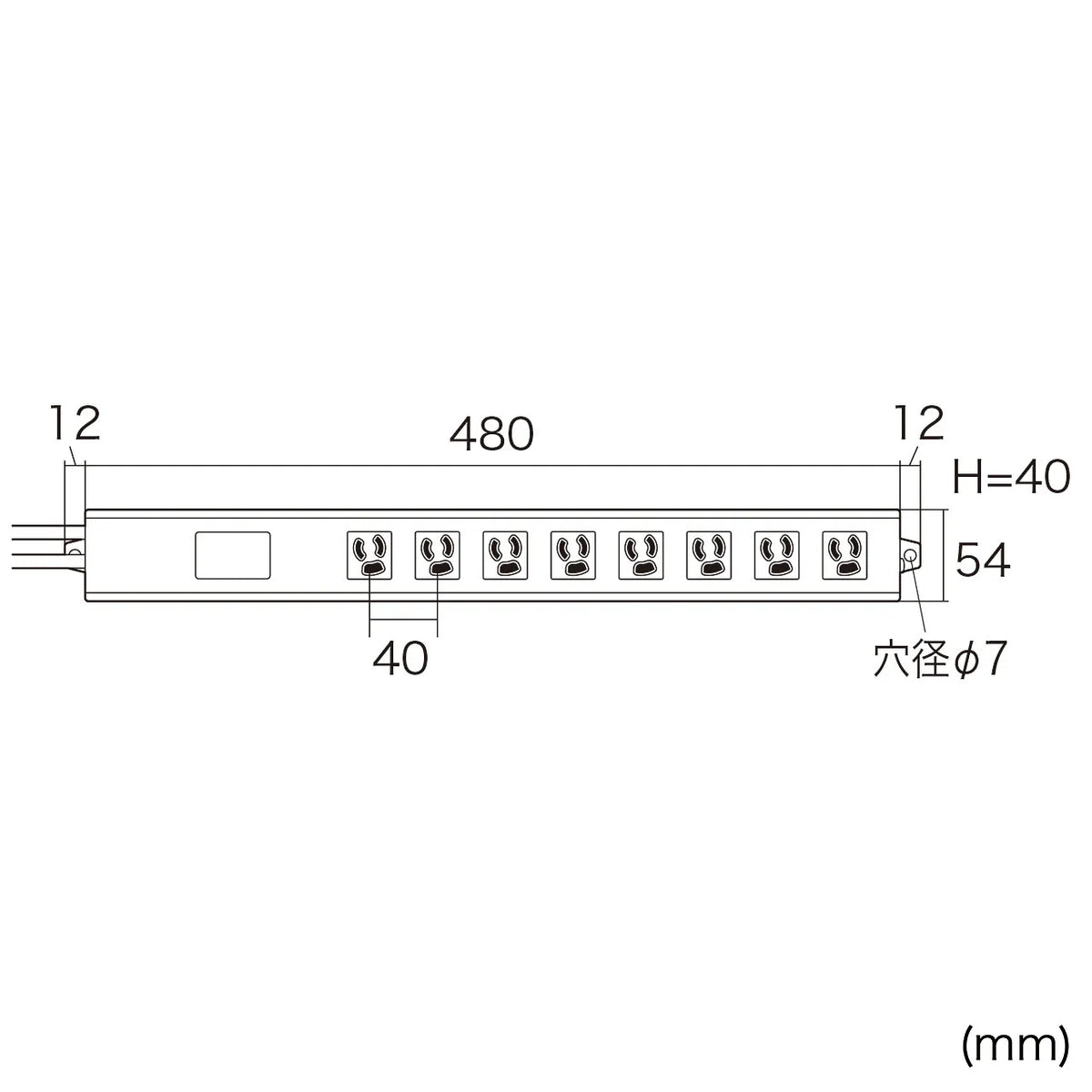 Noise filter tap TAP-3811NFSWN