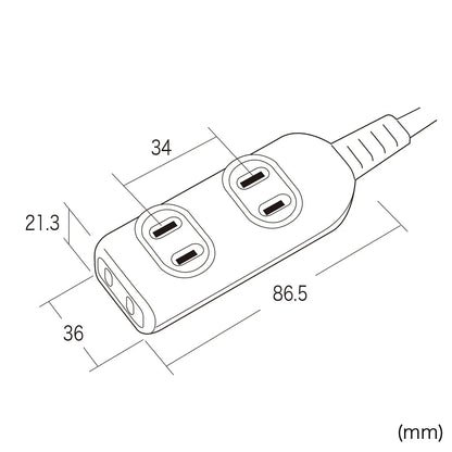 Power strip TAP-3W1N