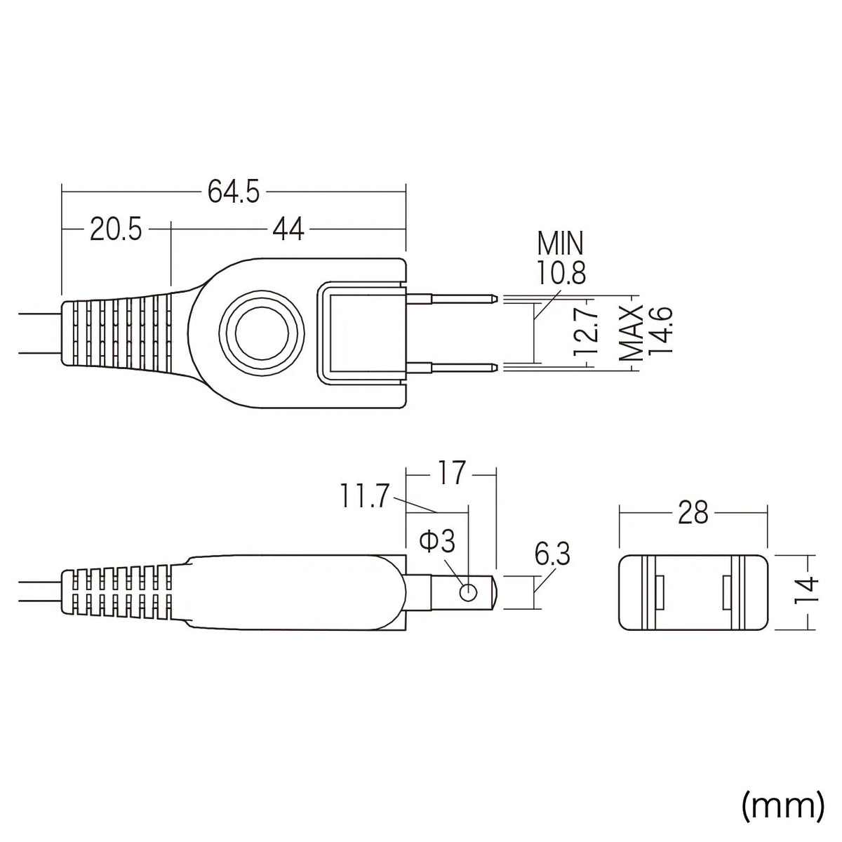 Power strip TAP-3W1N