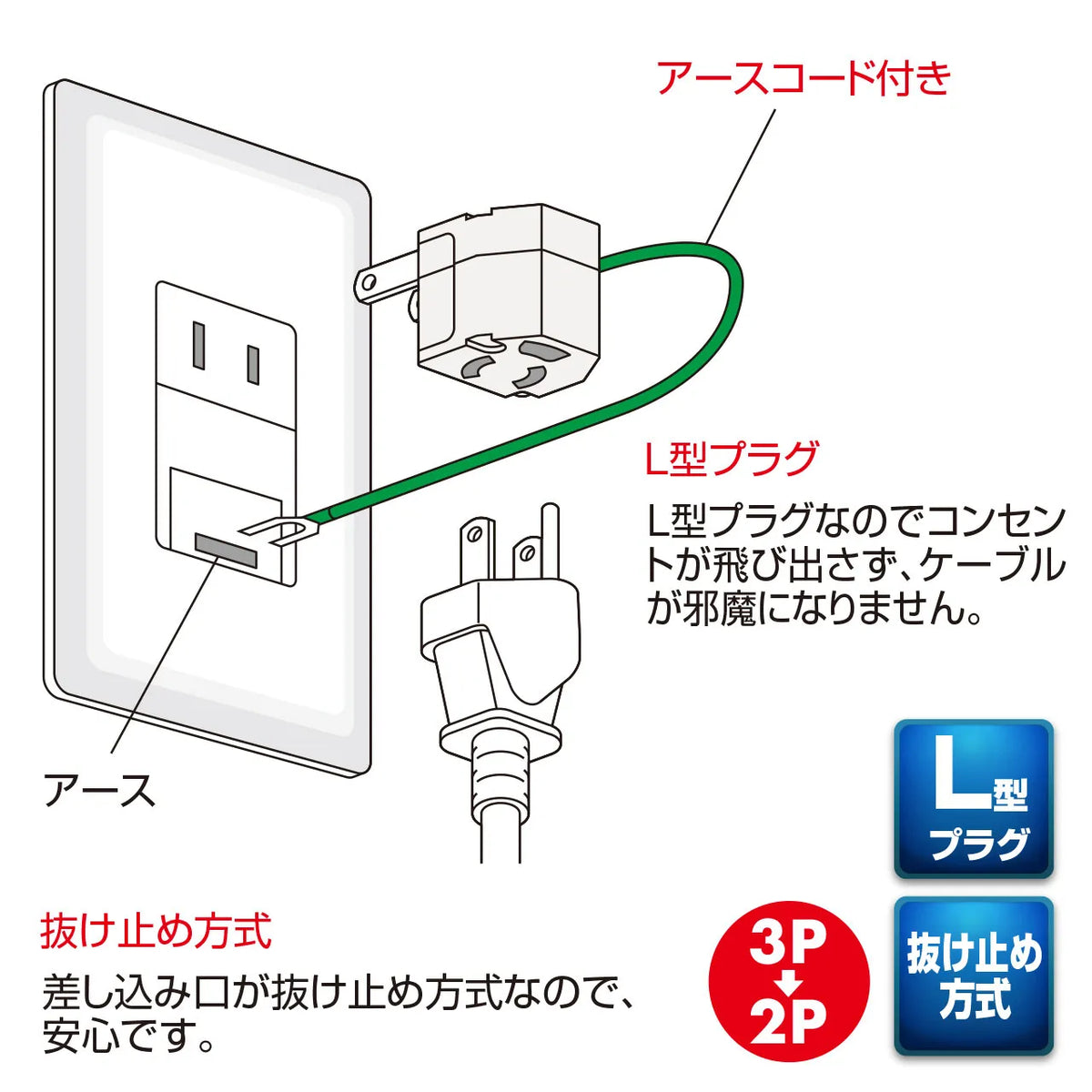 L-shaped adapter TAP-AD11