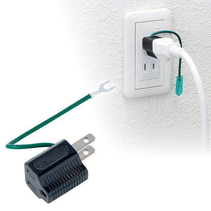 3-pin to 2-pin conversion adapter (black) TAP-AD1BKN
