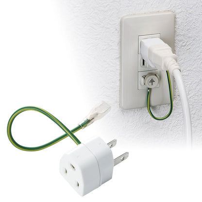 3-pin to 2-pin conversion adapter with insulating cover TAP-AD1N
