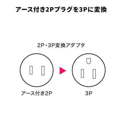 2P to 3P Conversion Adapter TAP-AD1RN