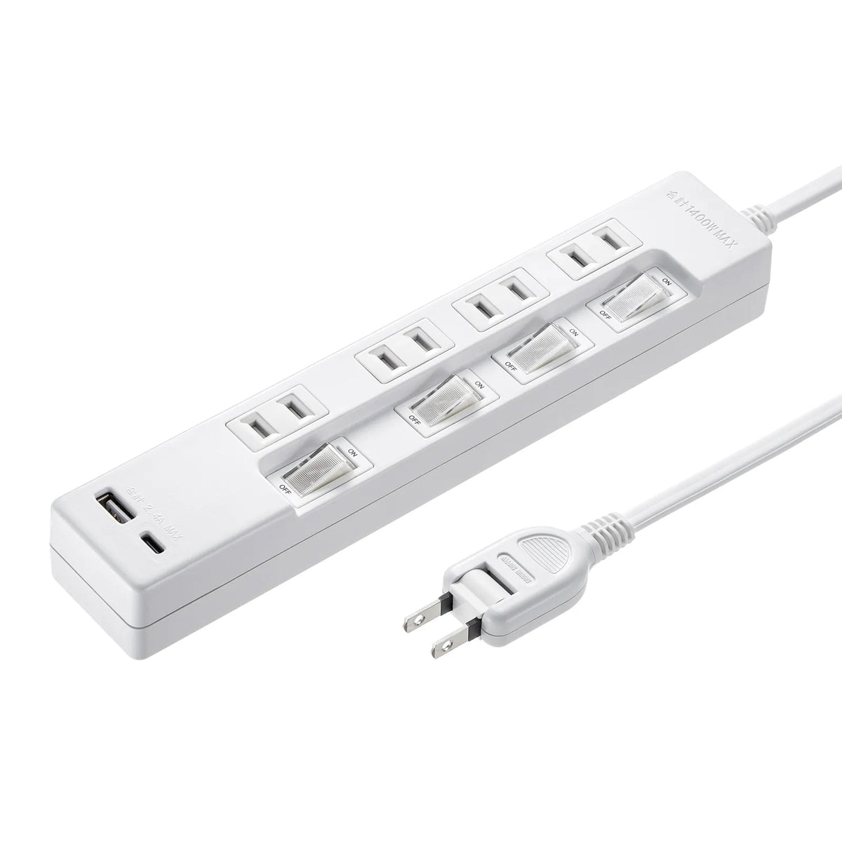 USB charging tap with Type-C port TAP-B102UC-2W