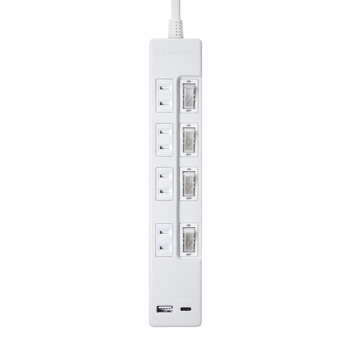 USB charging tap with Type-C port TAP-B102UC-2W