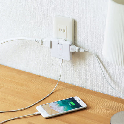 USB充電ポート付きモバイルタップ TAP-B104UN