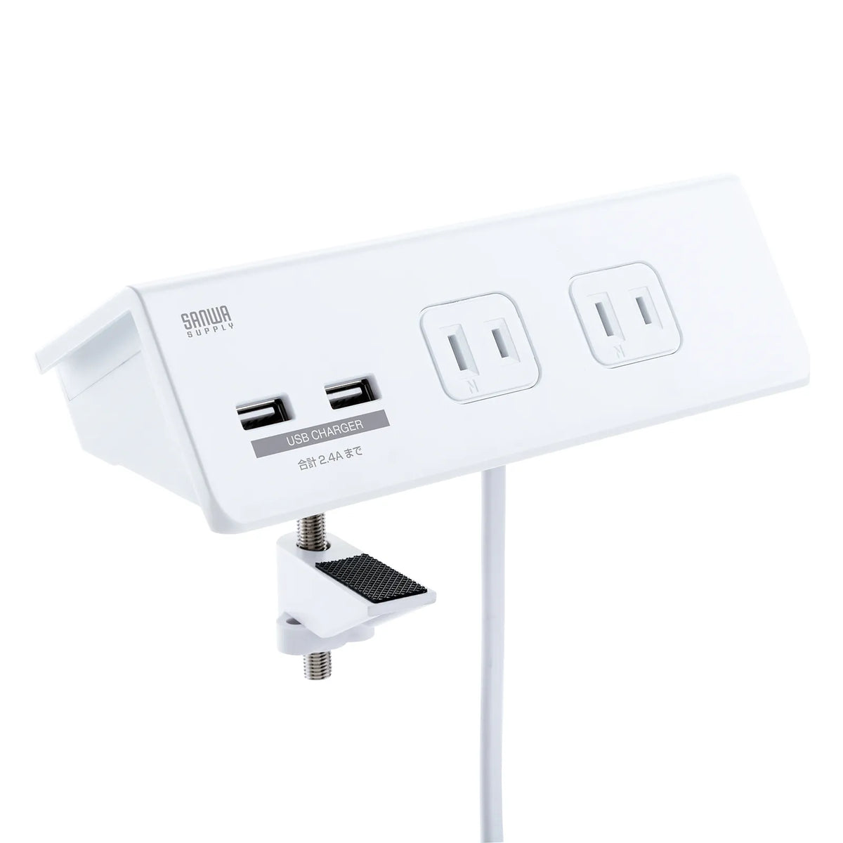 クランプ固定式タップ (ホワイト色) TAP-B105U-3WN