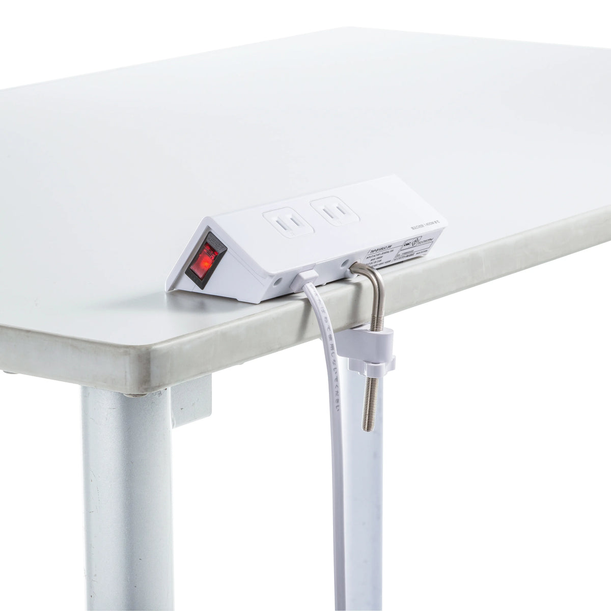 クランプ固定式タップ (ホワイト色) TAP-B105UC-3W