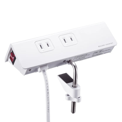 クランプ固定式タップ (ホワイト色) TAP-B105UC-3W