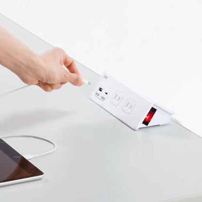 クランプ固定式タップ (ホワイト色) TAP-B105UC-3W