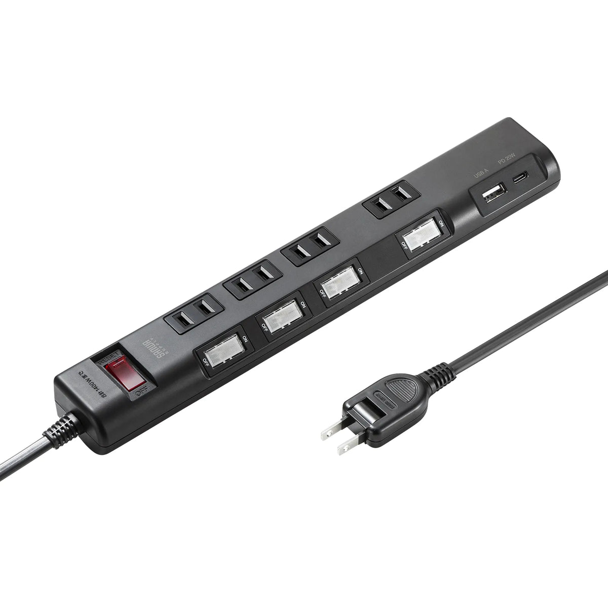 Power saving power strip TAP-B107UC-1BK