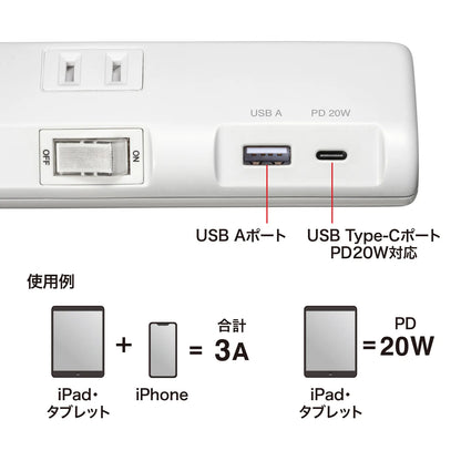Power saving power strip TAP-B107UC-1W