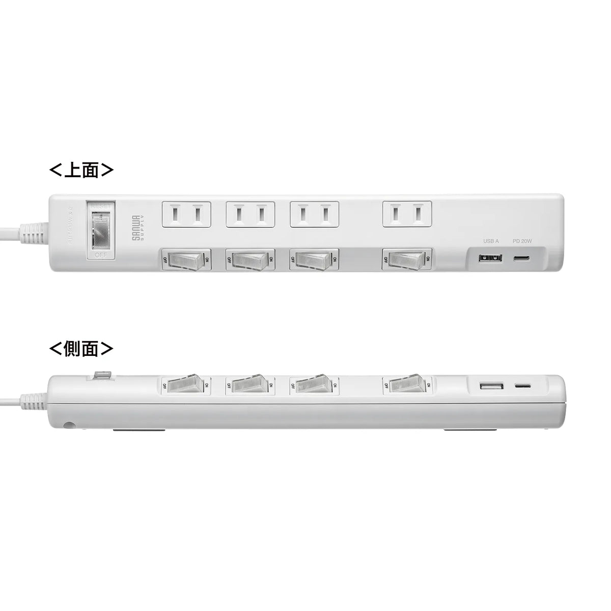 Power saving power strip TAP-B107UC-1W