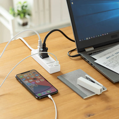 USB power strip with shutter TAP-B110USH-3W