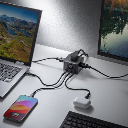PD67W USB-Cx3GaN窒化ガリウム 充電機能付き3個口タップ TAP-B111C3BK