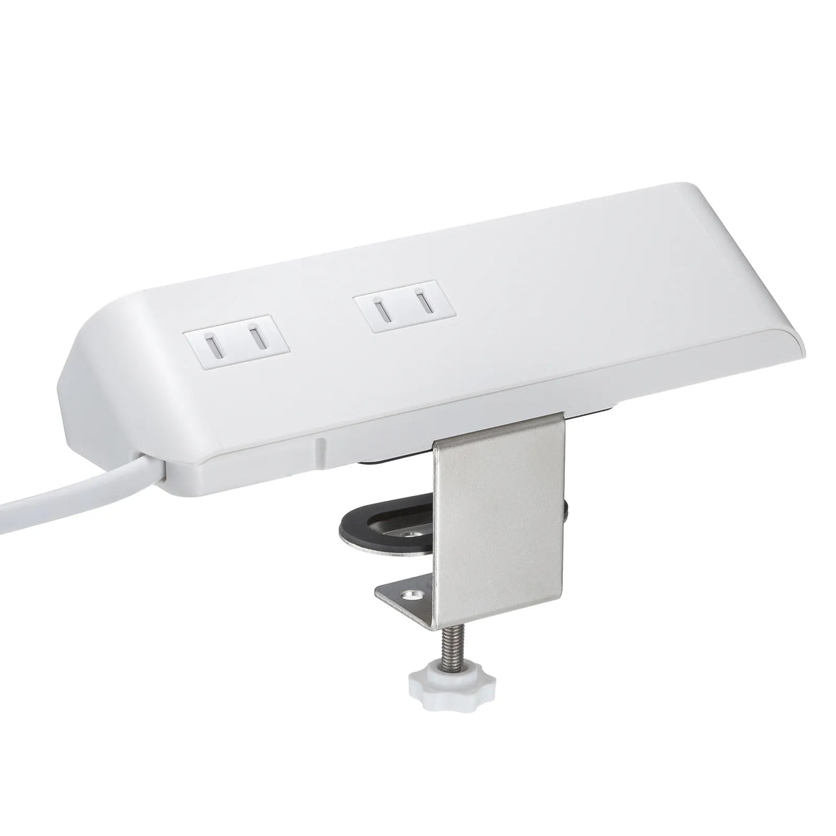 Clamp-type power strip (4 AC outlets + 3 USB-C + 1 USB-A, PD 65W, White) TAP-B114UC-2W