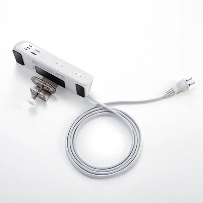 Clamp-type power strip (4 AC outlets + 3 USB-C + 1 USB-A, PD 65W, White) TAP-B114UC-2W