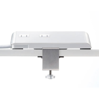 Clamp-type power strip (4 AC outlets + 3 USB-C + 1 USB-A, PD 65W, White) TAP-B114UC-2W