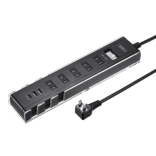 スマホスタンド付きタップ TAP-B47UC-15BK