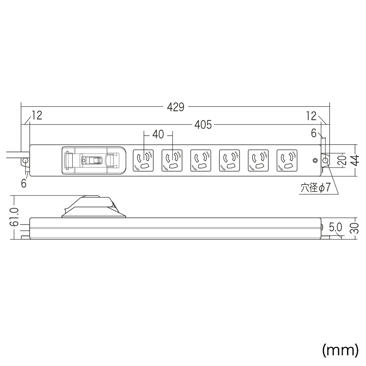 Leakage circuit breaker tap TAP-BR36LN-1