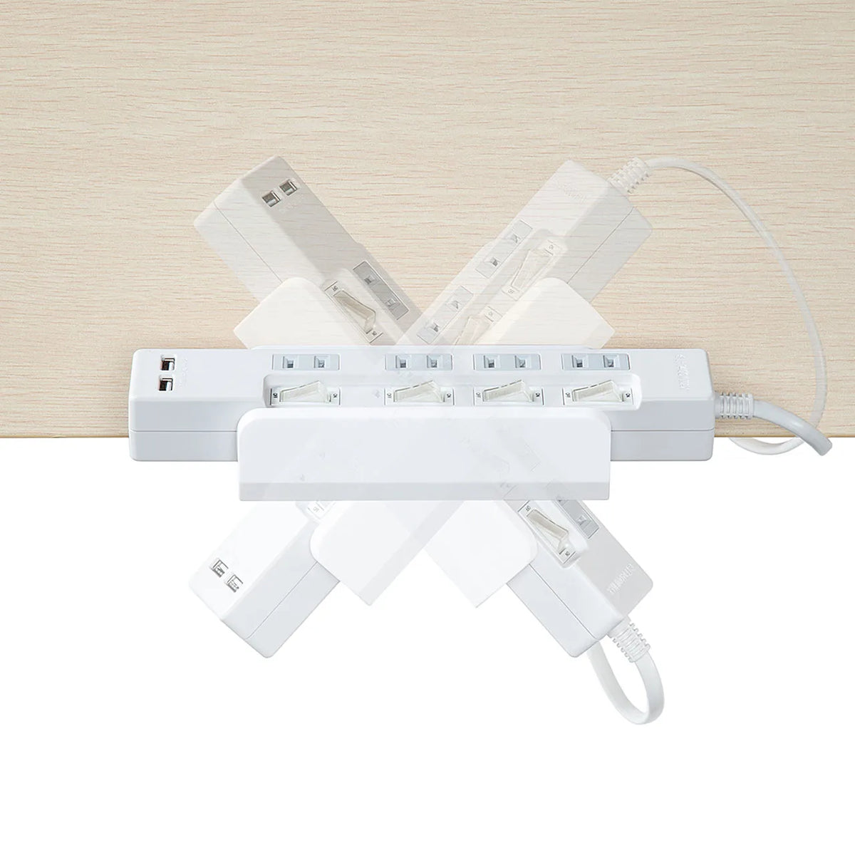 電源タップ、周辺機器用デスククランプ式回転型ホルダー TAP-CLAMP1