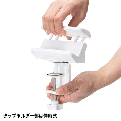 電源タップ、周辺機器用デスククランプ式回転型ホルダー TAP-CLAMP1