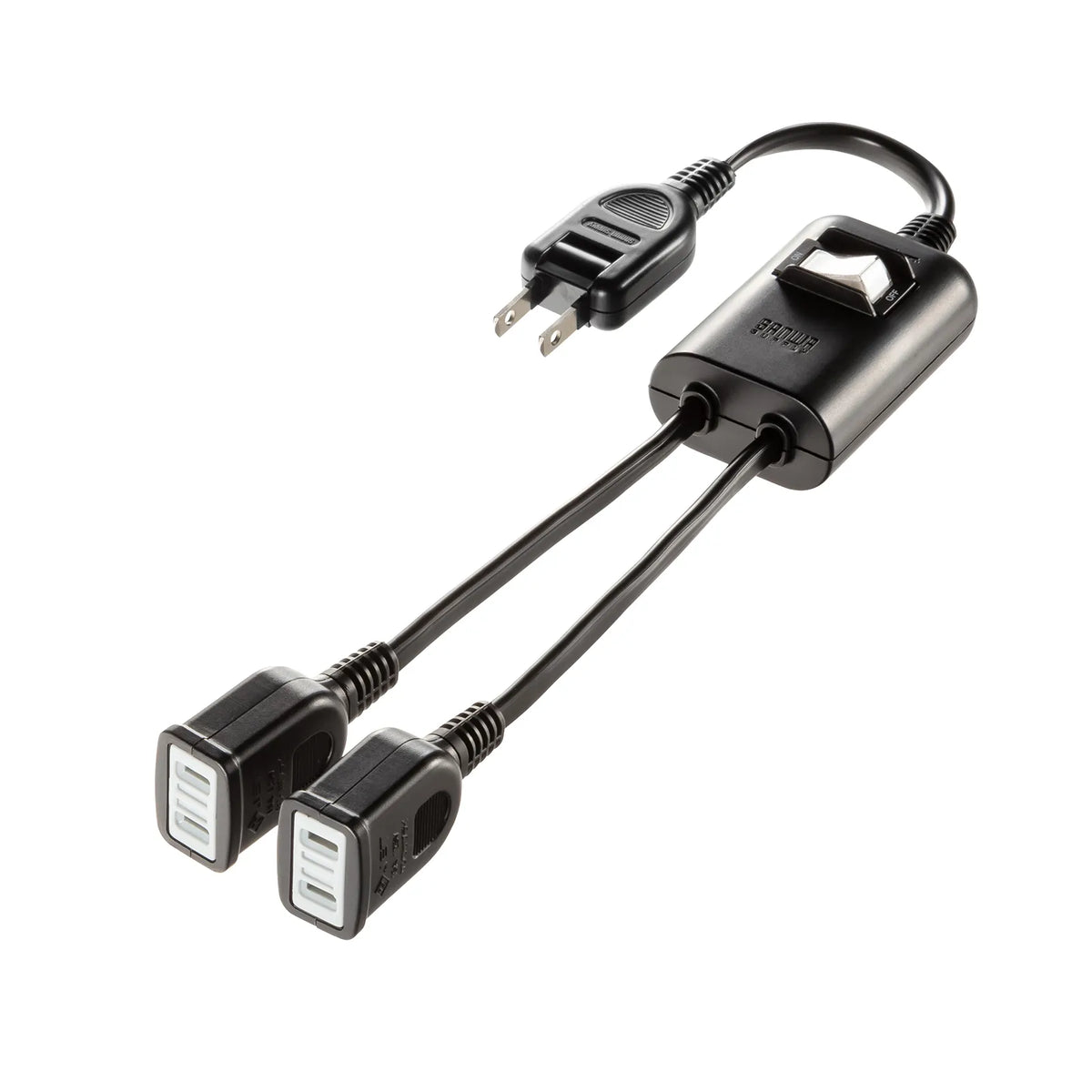 Power extension cord with centralized switch TAP-EX2SWBK