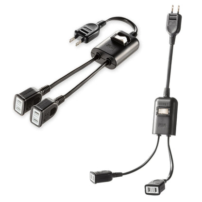Power extension cord with centralized switch TAP-EX2SWBK