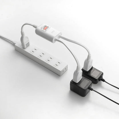 Power extension cord with centralized switch TAP-EX2SWW