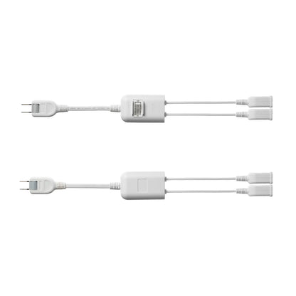 Power extension cord with centralized switch TAP-EX2SWW