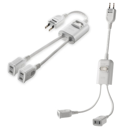 Power extension cord with centralized switch TAP-EX2SWW