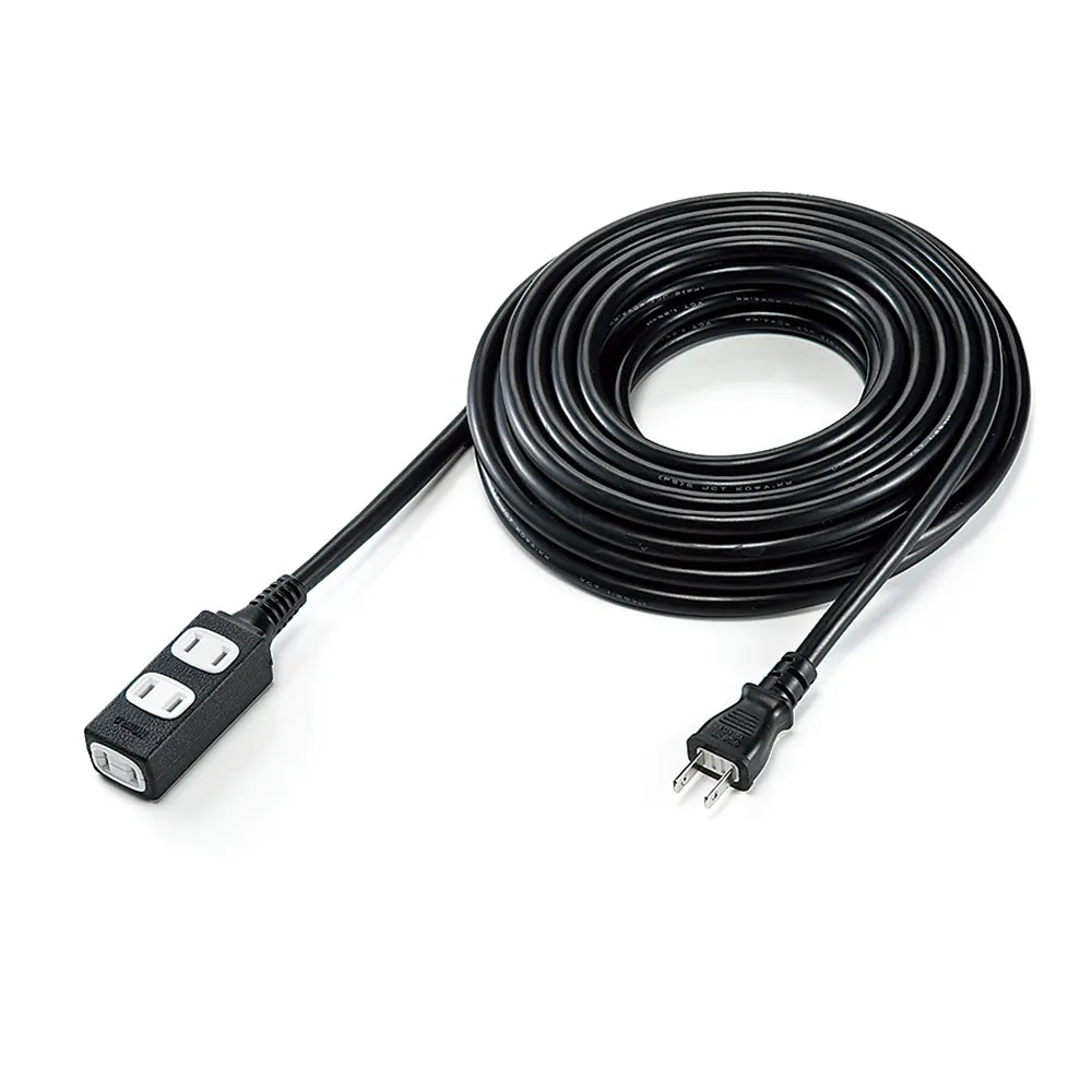 Slim power extension cord TAP-EX34-10BKN