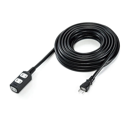 Slim power extension cord TAP-EX34-10BKN