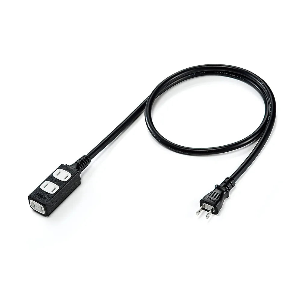 Slim power extension cord TAP-EX34-1BKN