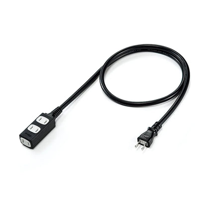 Slim power extension cord TAP-EX34-1BKN
