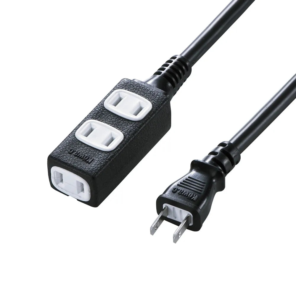 Slim power extension cord TAP-EX34-3BKN