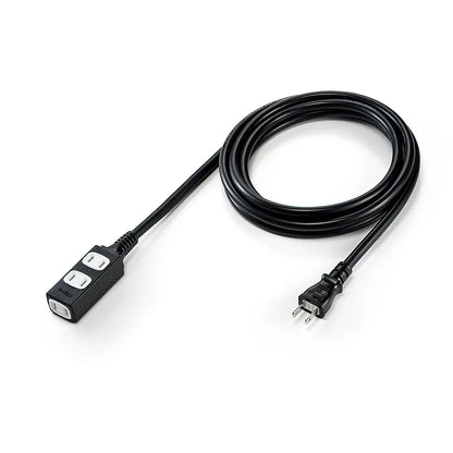 Slim power extension cord TAP-EX34-3BKN