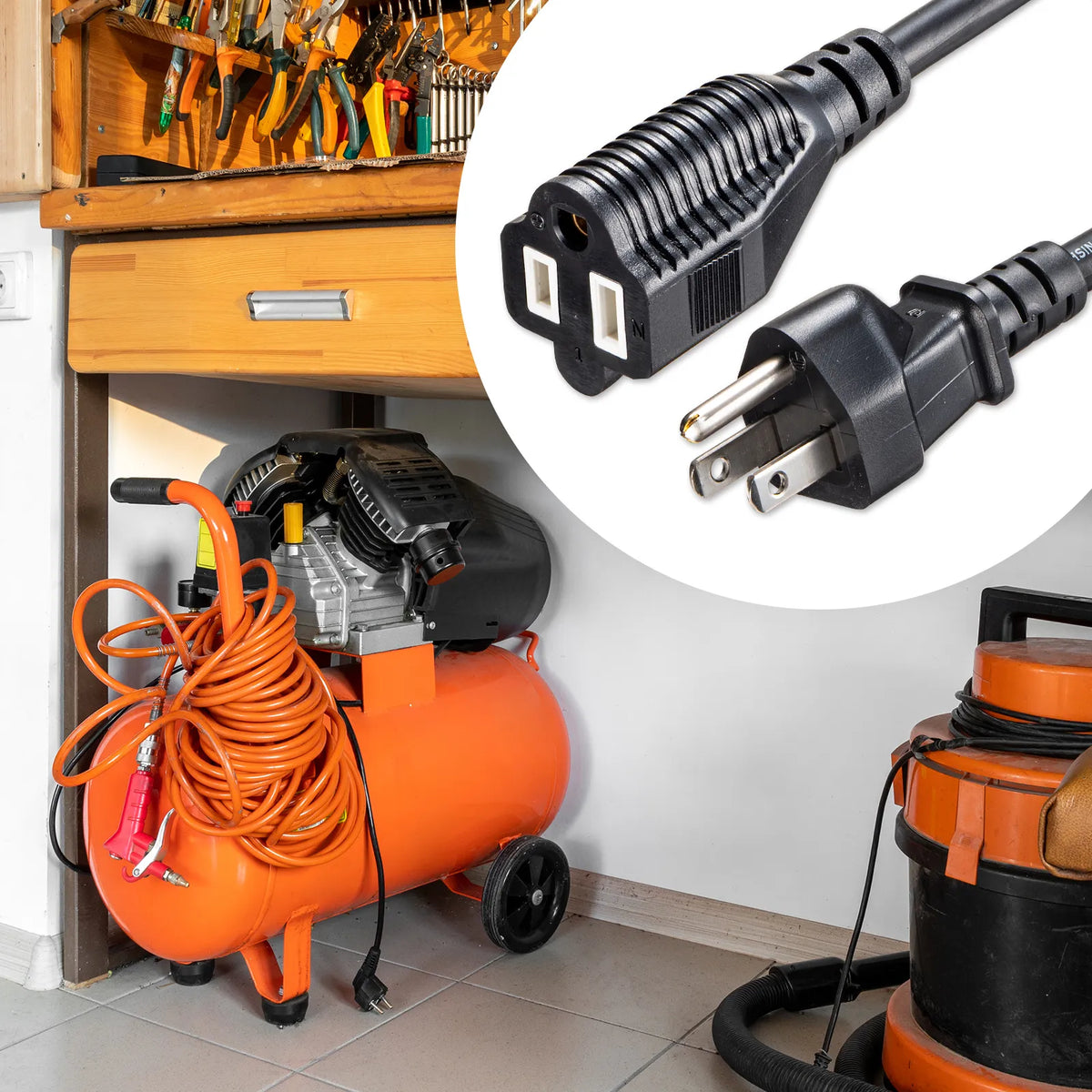 Power extension cord TAP-EX353-5BK