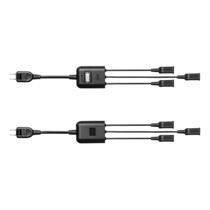 Power extension cord with centralized switch TAP-EX3SWBK
