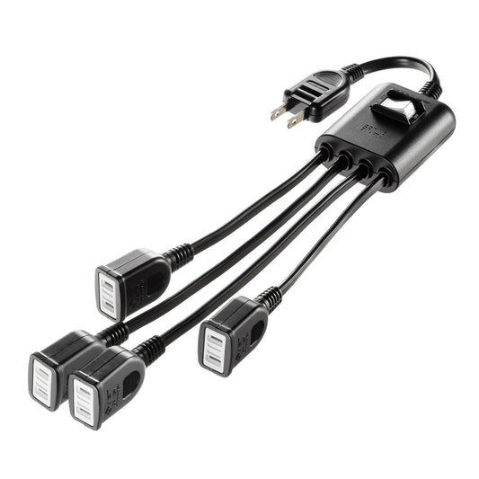一括集中スイッチ付き電源延長コード TAP-EX4SWBK