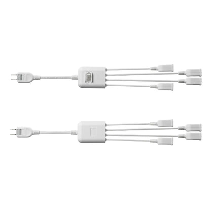 Power extension cord with centralized switch TAP-EX4SWW