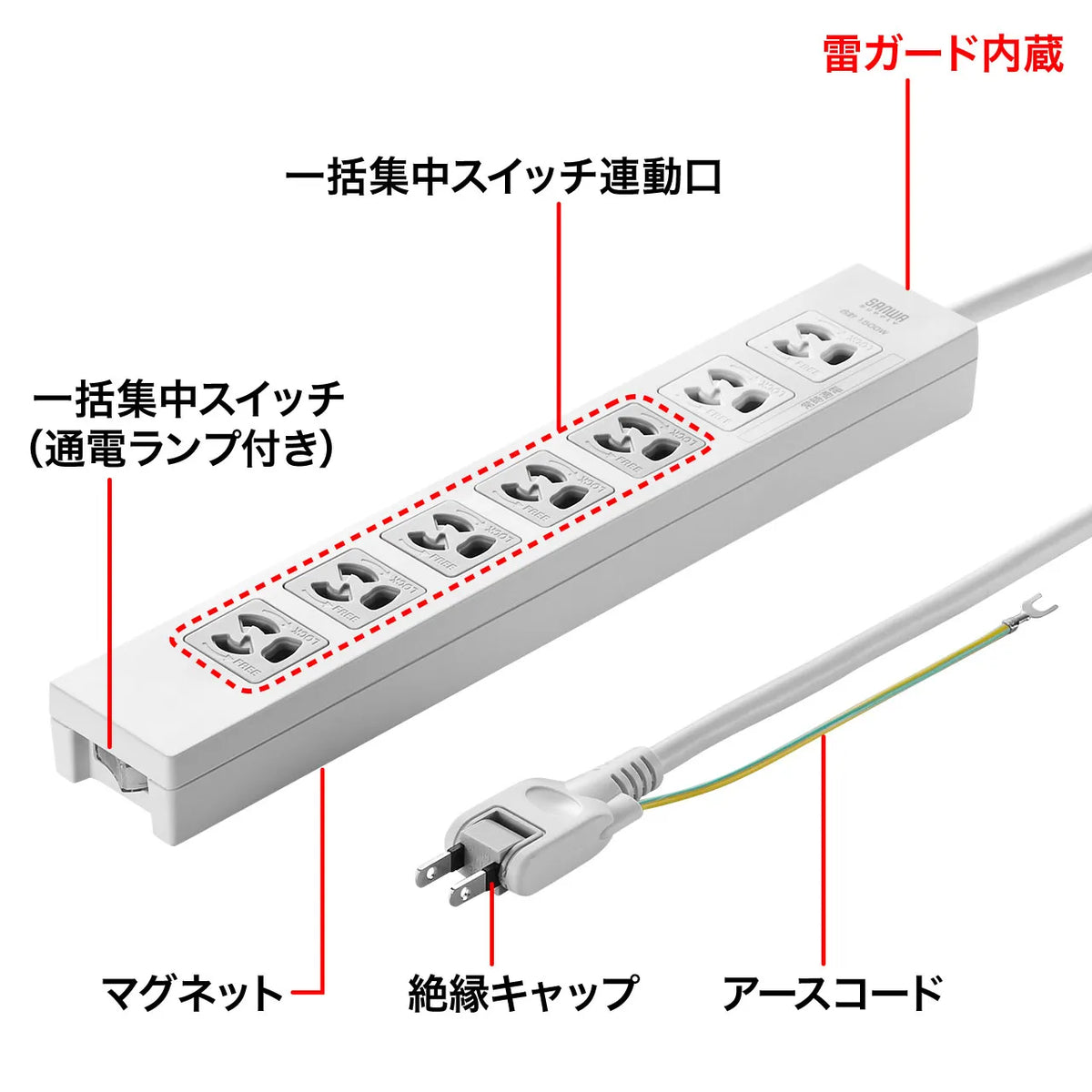 電源タップ TAP-F37-2KSR