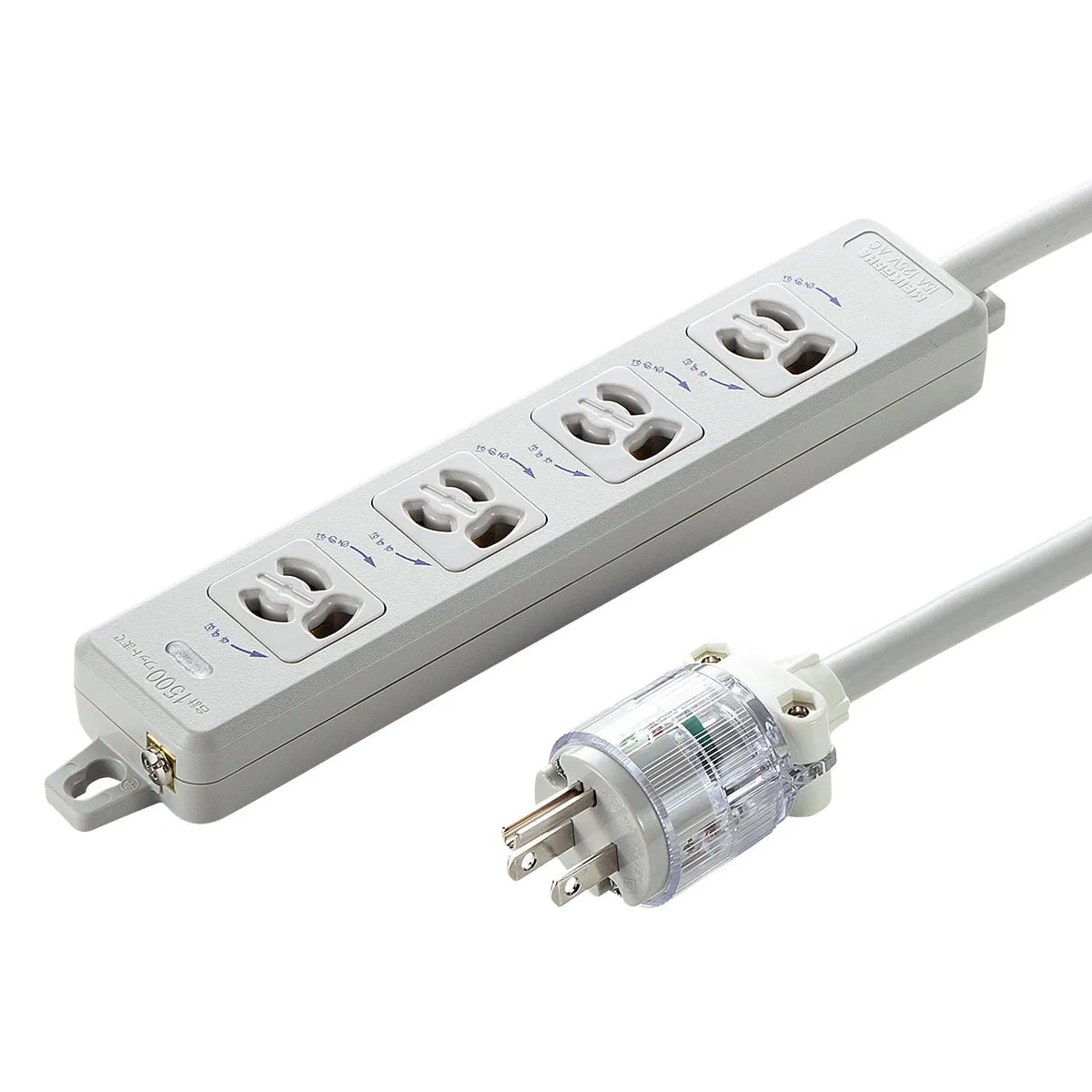 Medical-grade power strip with grounding plug TAP-HPM4-1W