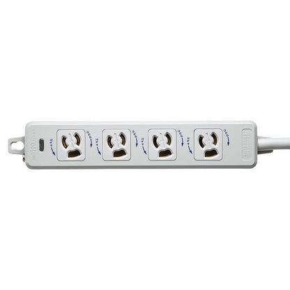 Medical-grade power strip with grounding plug TAP-HPM4-3W