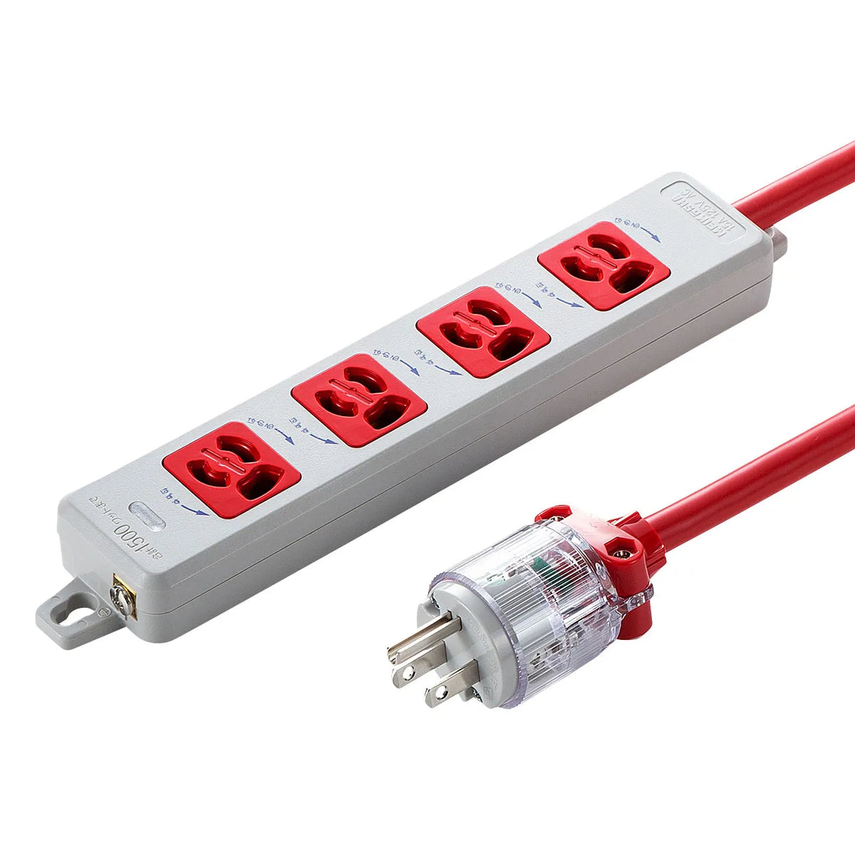 Medical-grade power strip with grounding plug TAP-HPM4-5R